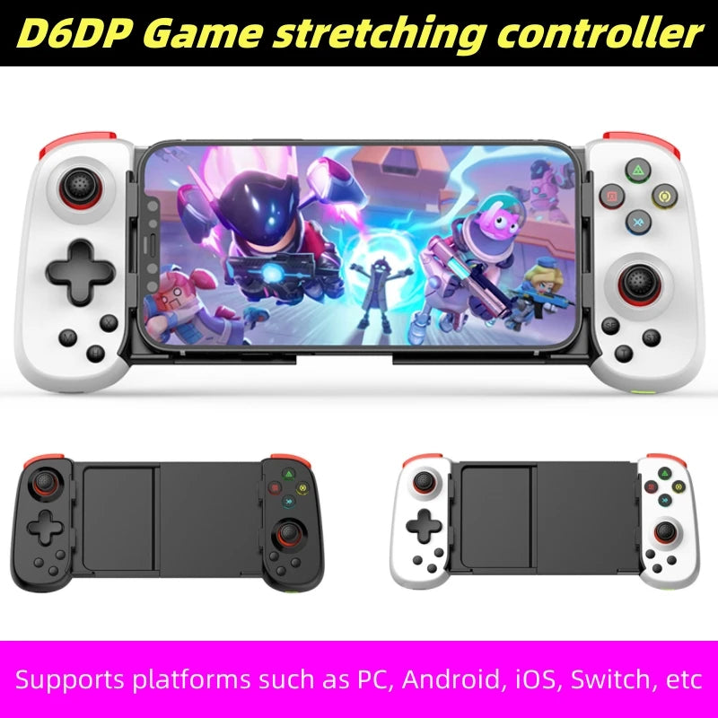 controle para celular compatível iphone e Android - Bluetooth Conexão D6DP Wireless Gamepad Recarregável